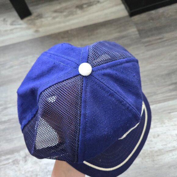 y2k Vintage 90s Champion Vintage Mens Hat Navy Blue - Picture 5 of 7